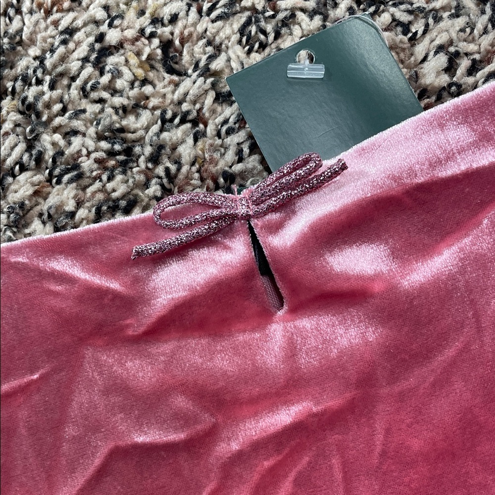 Pink Velvet Women's Sleeveless Cropped Top Size S Wild Fable NWT - Picture 2 of 4